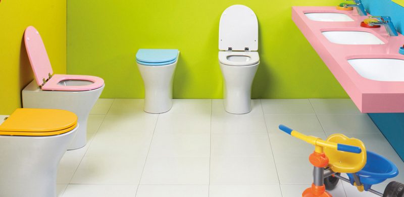 baño seguro para los niños